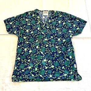St. Patrick's Day Scrub Uniform Top Small